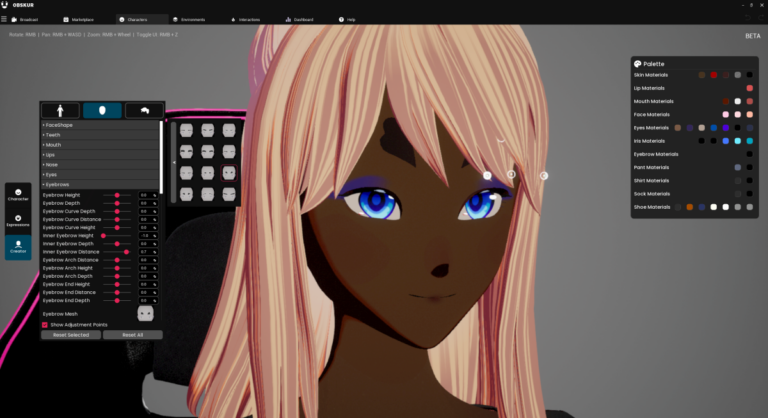 Obskur's Character Creator And Marketplace Simplifies Vtuber Experience