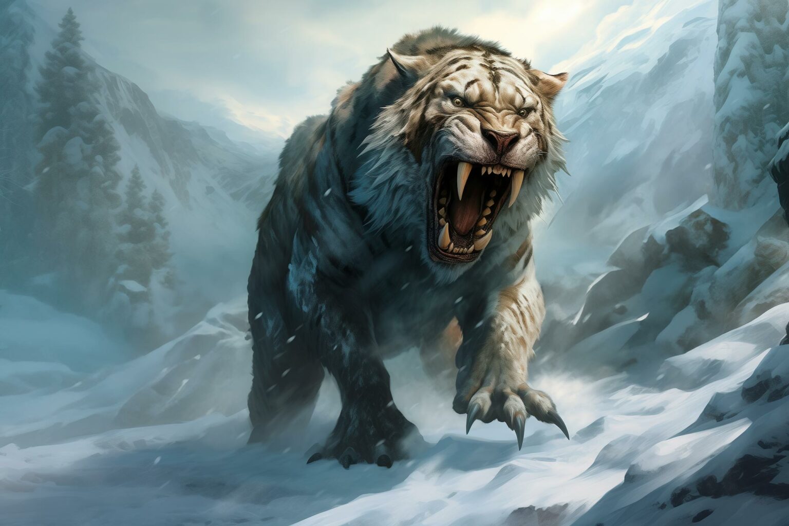 The Saber Toothed Cat And The Direwolf: Prehistoric Predators