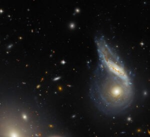 Hubble Captures The Stunning Collision Of Two Spiral Galaxies In