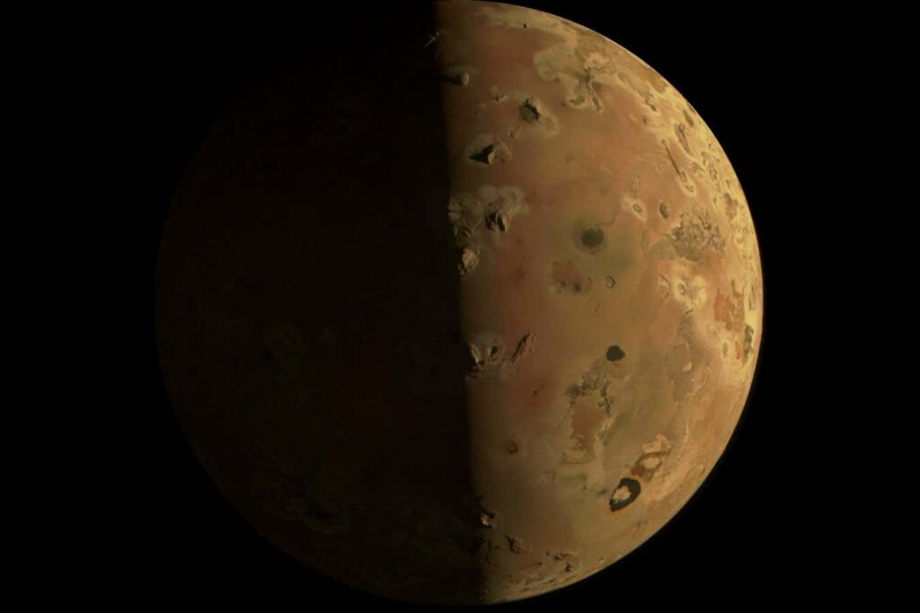 Juno Spacecraft Captures Incredibly Detailed Image Of Jupiter's Moon Io