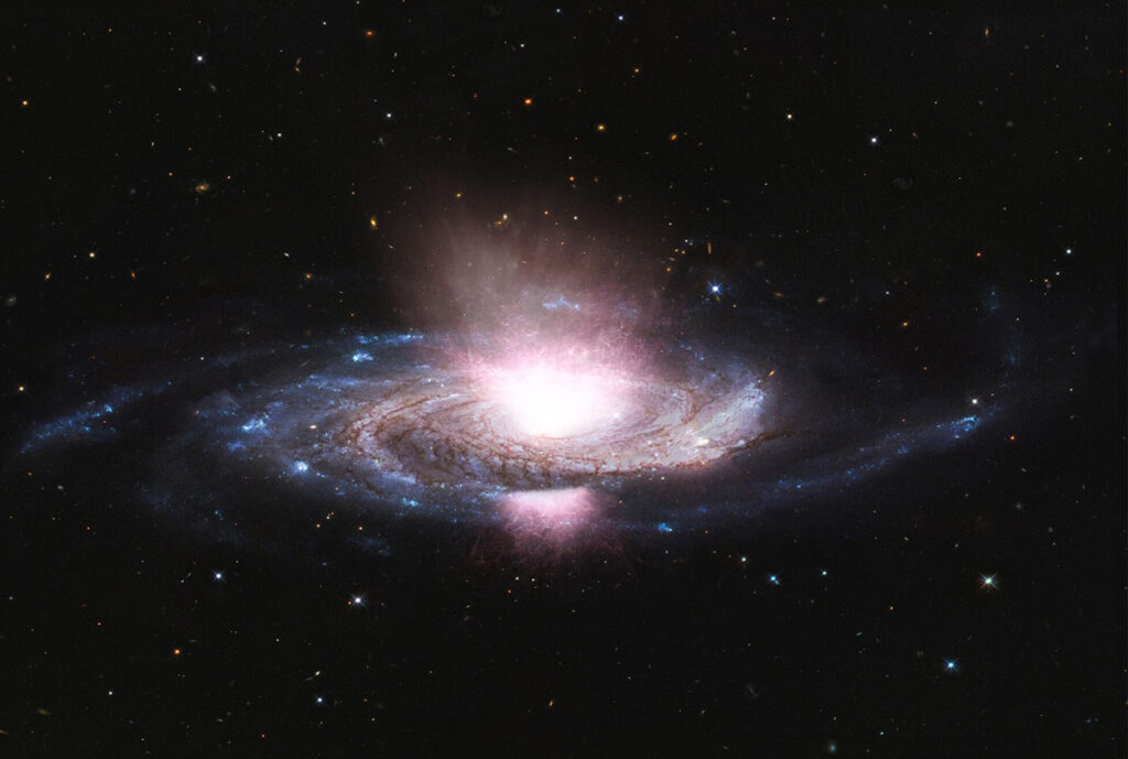 A Black Hole's Colossal Outburst Disrupts The Entire Galaxy's Equilibrium.