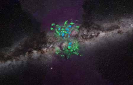 Astronomers find hundreds of massive gas clouds streaming away from the Milky Way’s center Astronomers Find Hundreds Of Massive Gas Clouds Streaming Away From