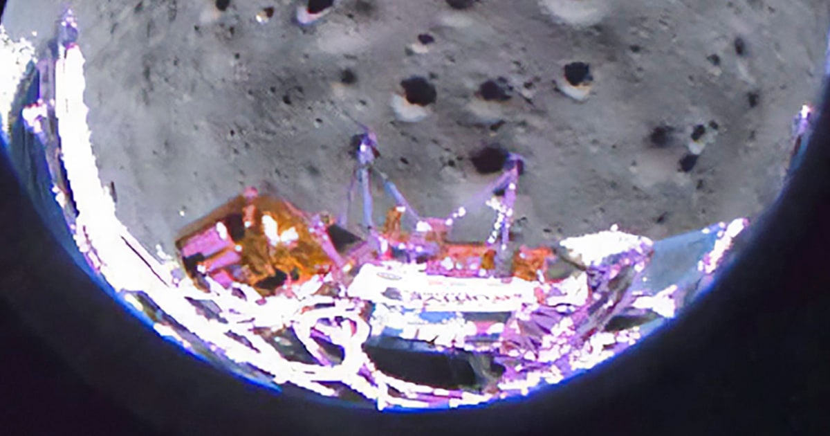 First Images From Civilian Lunar Lander Capture Historic Moon Landing