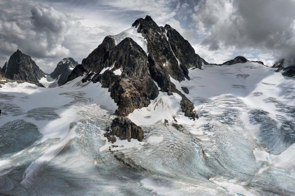 Shrinking Glaciers Reveal Desolate Mountain Landscape In Canada