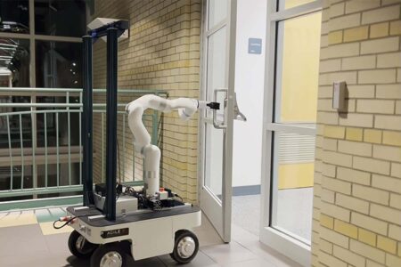 This robot can autonomously unlock nearly any door. This Robot Can Autonomously Unlock Nearly Any Door.