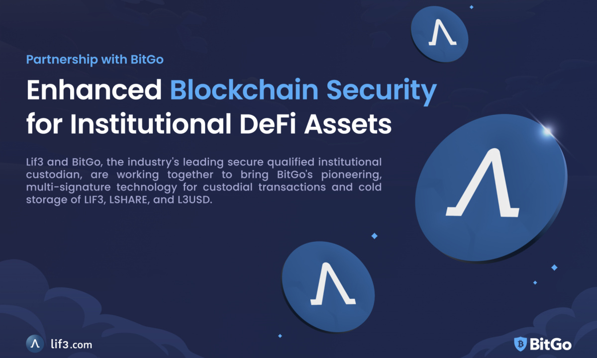 Lif3 Collaborates With Bitgo To Enhance Blockchain Security For Institutional