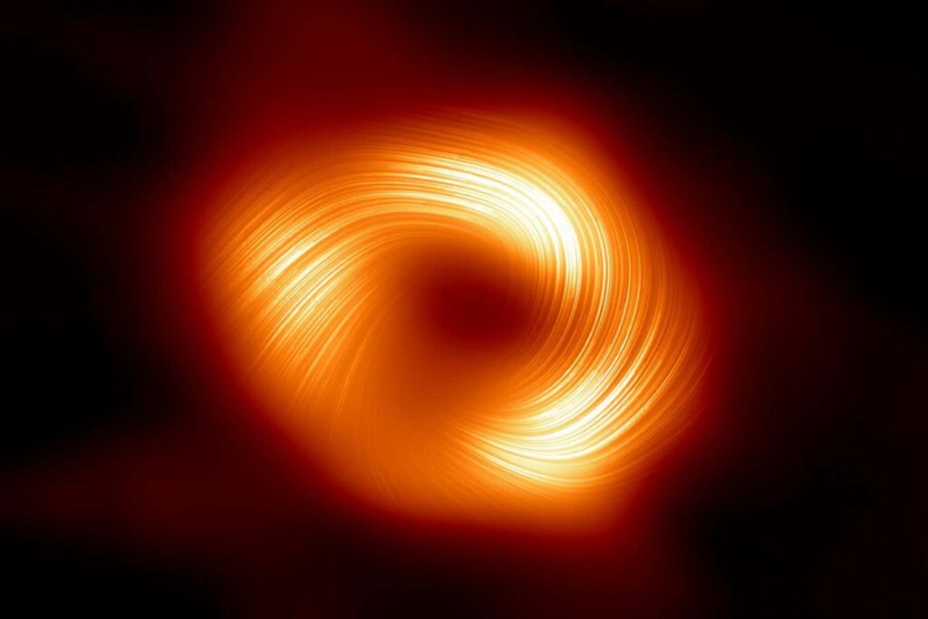 Revealing the Magnetic Field Swirling Around Our Galaxy’s Black Hole through a New Perspective Revealing The Magnetic Field Swirling Around Our Galaxy's Black Hole