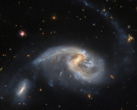 Hubble Photographs Star Forming Galaxies In Close Proximity