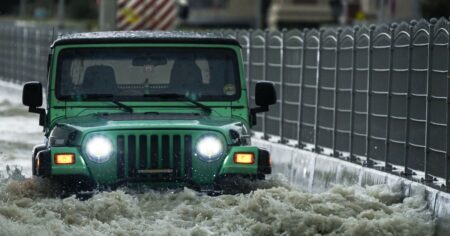 Rare Flooding In Dubai Caused By Heavy Rainfall