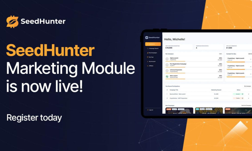 The SeedHunter Marketing Module has officially launched The Seedhunter Marketing Module Has Officially Launched