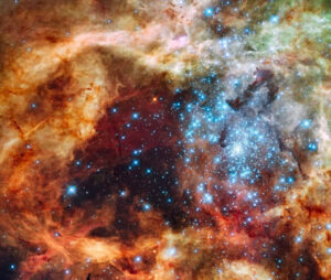 Young Stars In The Spotlight Of The Hubble Space Telescope