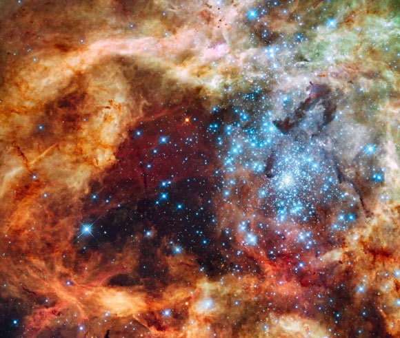 Young stars in the spotlight of the Hubble Space Telescope Young Stars In The Spotlight Of The Hubble Space Telescope