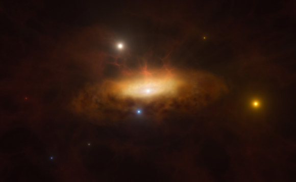Astronomers observe the reawakening of a supermassive black hole Astronomers Observe The Reawakening Of A Supermassive Black Hole