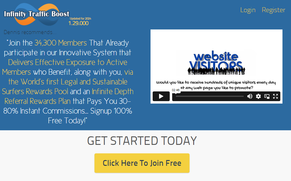 Infinity traffic boost