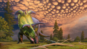 The Newly Discovered Ceratopsian Species Had Unique Curved, Blade Like Horns