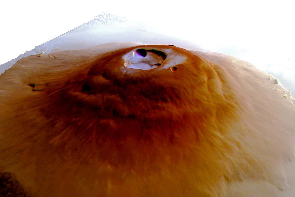 Winter causes Mars' largest volcano to freeze 1 Winter Causes Mars' Largest Volcano To Freeze
