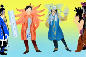 Dressing Up As A Coral Raises Awareness Of Marine Pollution