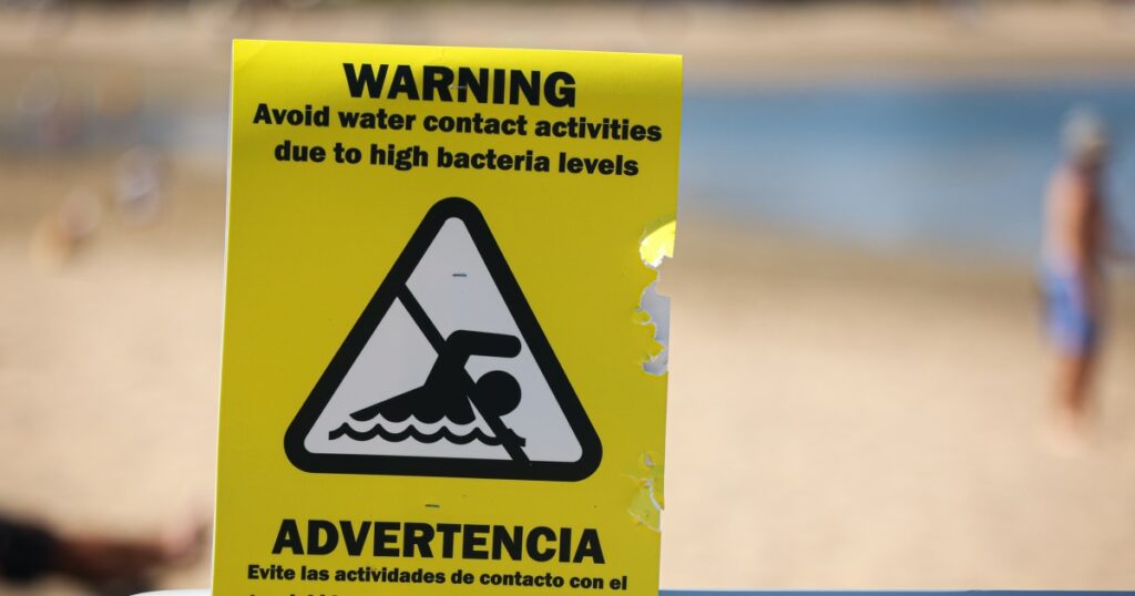 Swimming Prohibited At Around 100 Beaches Nationwide.