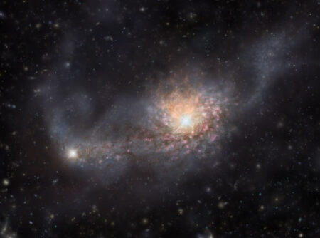 Astronomers Find Breathtaking Galaxy Collision In Ancient Universe