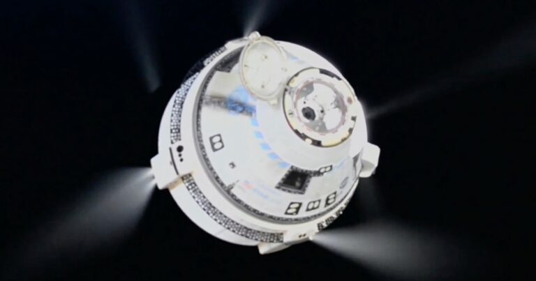 Boeing Starliner spacecraft embarks on return voyage without crew members Boeing Starliner Spacecraft Embarks On Return Voyage Without Crew Members