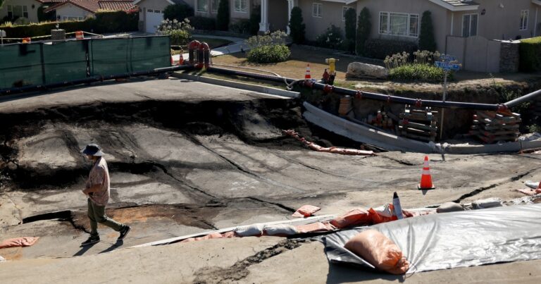 Possible Unstoppable Landslide Strikes California City Possible Unstoppable Landslide Strikes California City