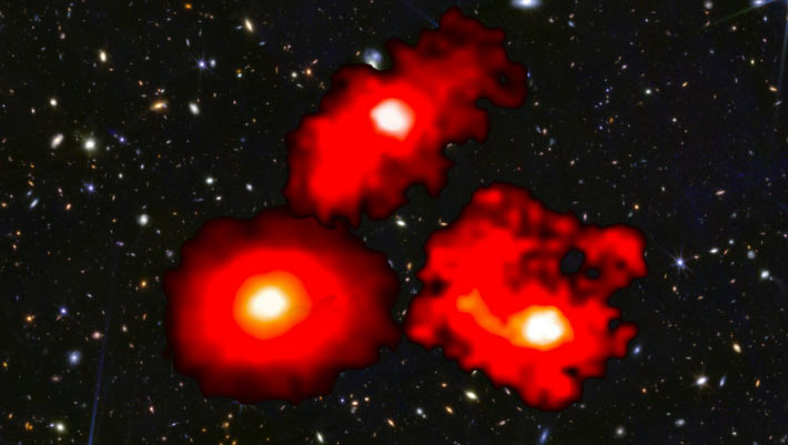 Early universe reveals mysterious supermassive galaxy Early Universe Reveals Mysterious Supermassive Galaxy