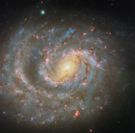 The Hubble Space Telescope Captures An Off Center Spiral Galaxy