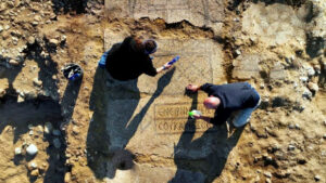 Ancient Byzantine Monastery Unearthed In Israel Revealing Vibrant Mosaic Floor