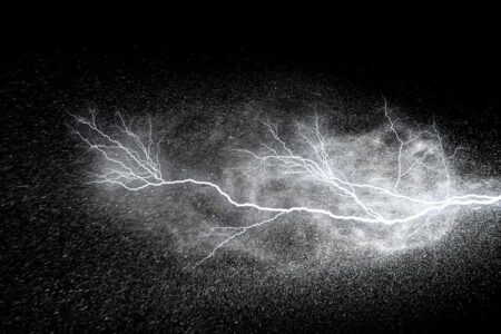 Possible origins of life on earth: peculiar microscopic lightning effects