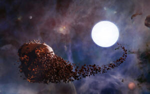 Strange x ray emissions from a remote white dwarf destroy a