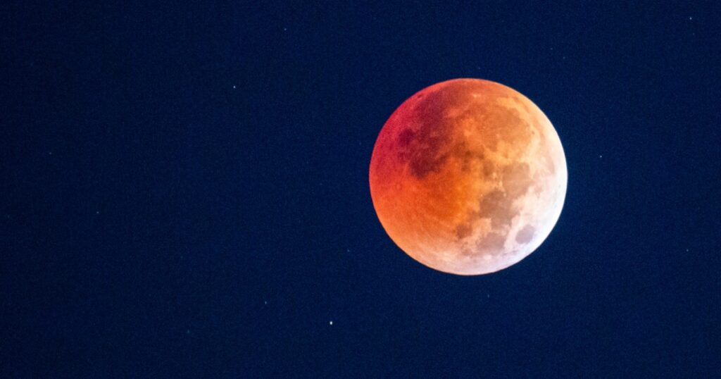 Tonight, a total lunar eclipse will be visible across the
