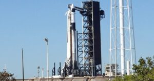 Two nasa astronauts are launched into the space station by