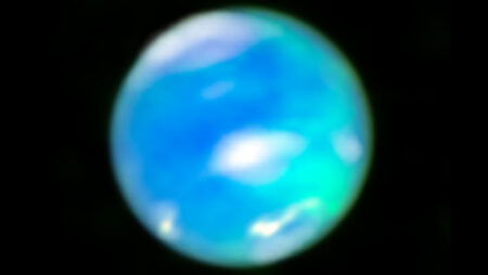 Webb captures aurorae on neptune for the first time while
