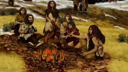 Ancient ice age civilizations constructed elaborate fireplaces primarily fueled by