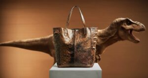Crafting fashion accessories inspired by real t. rex fossils
