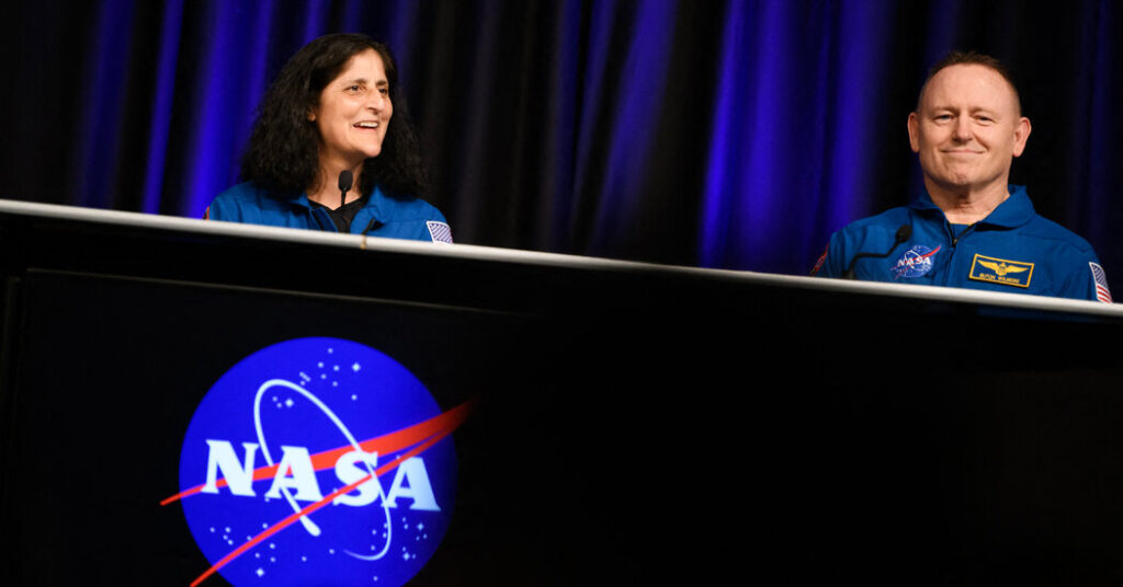 Nasa astronauts share their experiences after nine months aboard the