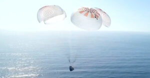 Spacex astronauts departing from california coast for historic flight