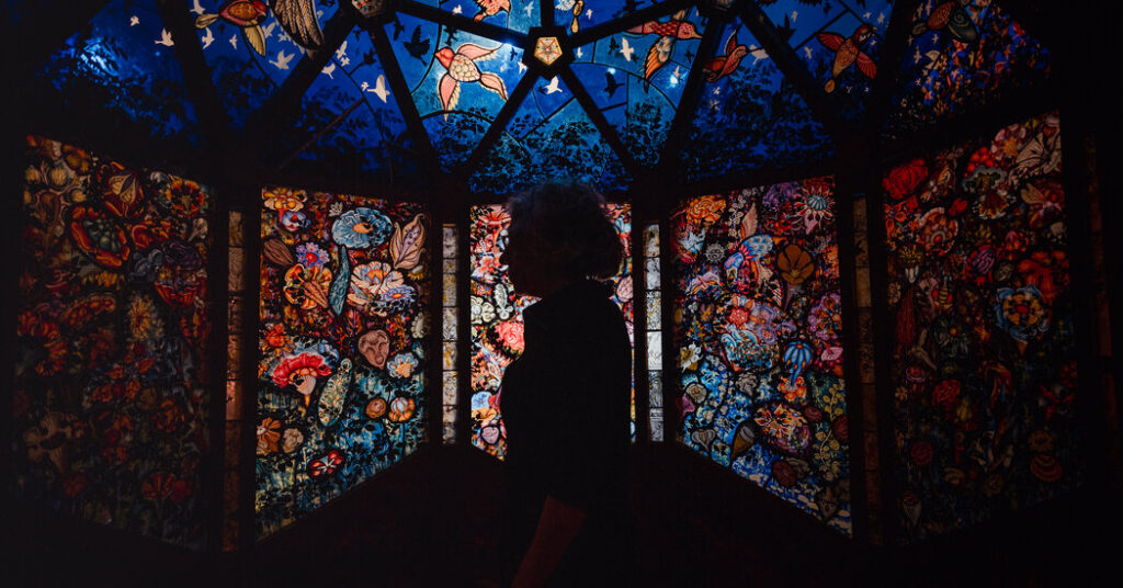 The pennsylvania museum presents a sanctuary beneath the artist's glass