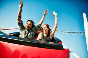 What happens when your stomach drops on a roller coaster