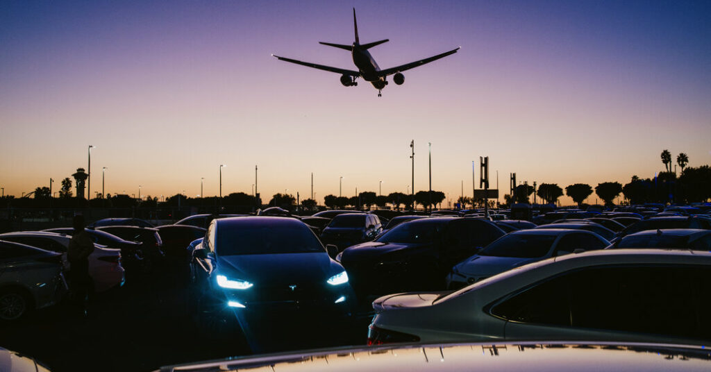 At lax, the uber driver waits. and waits. and waits.