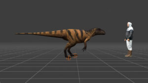 Paleontologists create a digital reconstruction of a 120 million year old dinosaur trackway