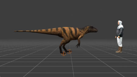 Paleontologists create a digital reconstruction of a 120 million year old dinosaur trackway