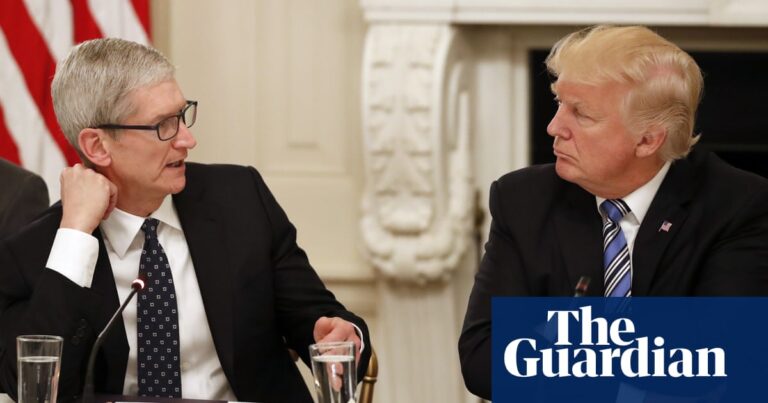 Trump: "minor issue" with tim cook over apple’s production in