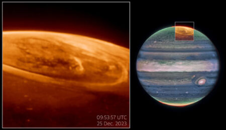 Webb captures dynamic infrared auroras on jupiter