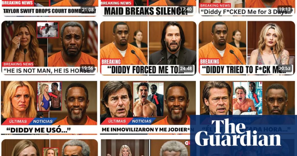 AI-Generated Fake Videos of Diddy Trials Go Viral on YouTube, Garnering Millions of Views AI Generated Fake Videos of Diddy Trials Go Viral on YouTube