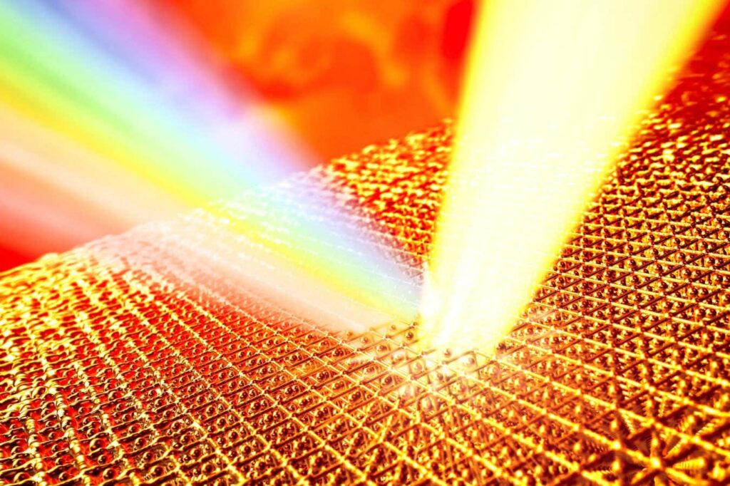 Gold can raise its temperature 14 times its melting point