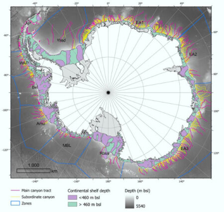 Researchers Document Submarine Canyons in Antarctica