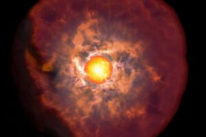 The Expansive Bubbles Surrounding the Dying Star Defy Comprehension