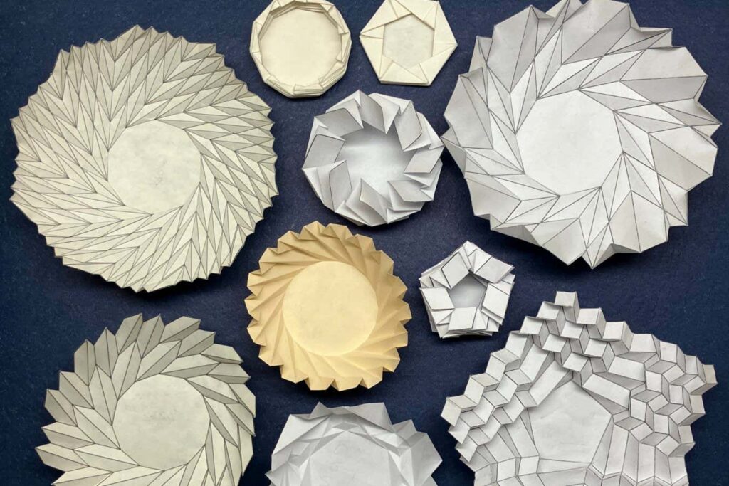 Flower Inspired Origami Patterns for Innovative Spaceship Design