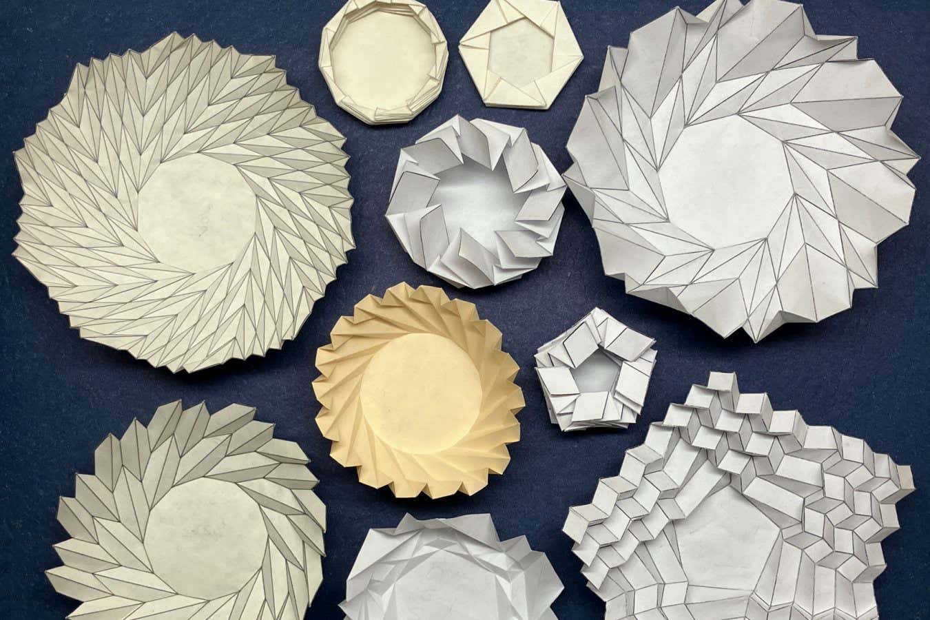 Flower Inspired Origami Patterns for Innovative Spaceship Design